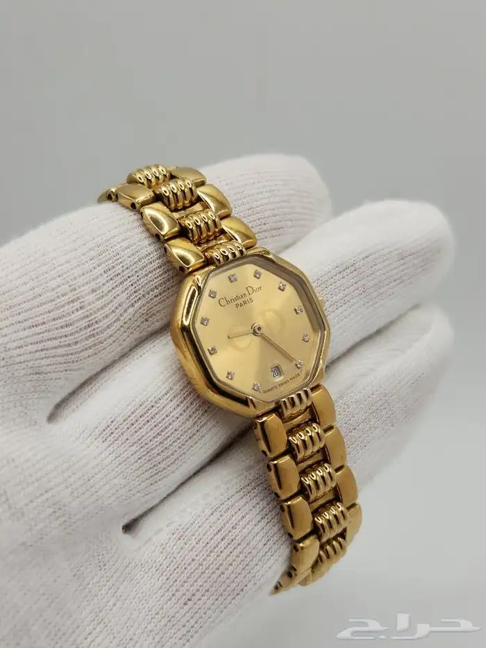 ساعة كرستيان ديور نسائية طلاء ذهب (Christian Dior watch) 0