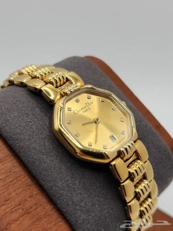 ساعة كرستيان ديور نسائية طلاء ذهب (Christian Dior watch) 2