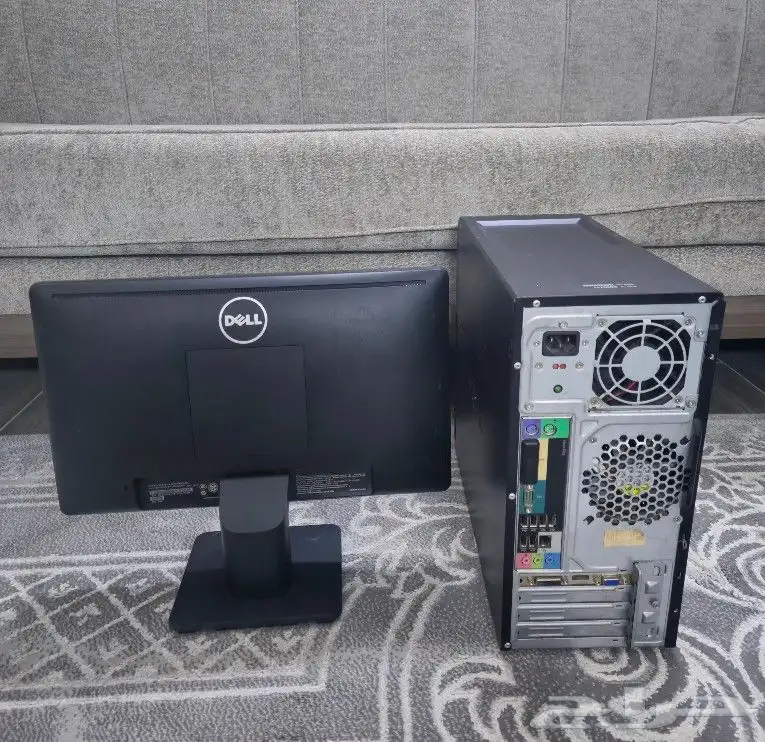 كمبيوتر مكتبي معالج i7 رام 16 مع شاشه dell 2