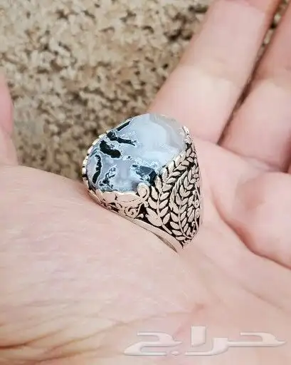 خواتم فضه وعقيق يمني طبيعي واصلي 6