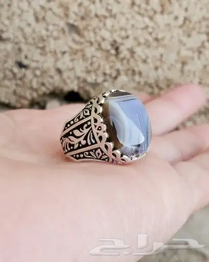 خواتم فضه وعقيق يمني طبيعي واصلي 1