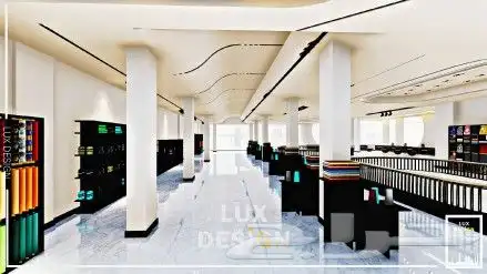 تصميم ديكور سقف محل اقمشه 5