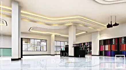 تصميم ديكور سقف محل اقمشه 6