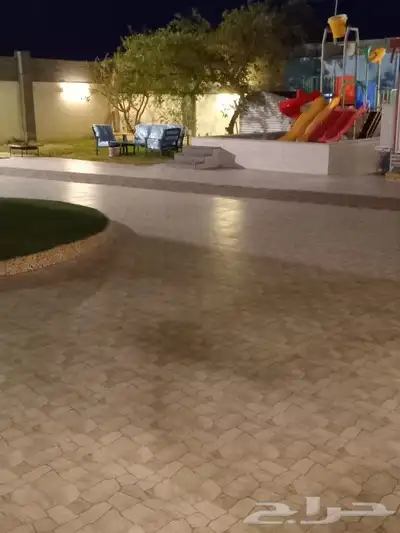 للايجارعرض منتجع شاليه واستراحةبالعابدية الحسينية مكان هادي 0