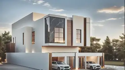 تصميم معماري تصميم فلل استراحات واجهات. 8