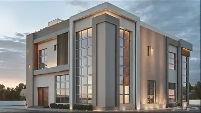 تصميم معماري تصميم فلل استراحات واجهات. 2