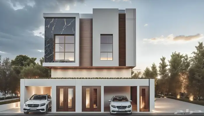 تصميم معماري تصميم فلل استراحات واجهات. 1