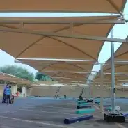 مظلات سواتر موقف السيارات مستودعات جميع انواع الحداده 3