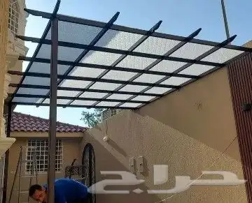 حداد ومظلات وسواتر برجولات ابواب حديد المنيو 6