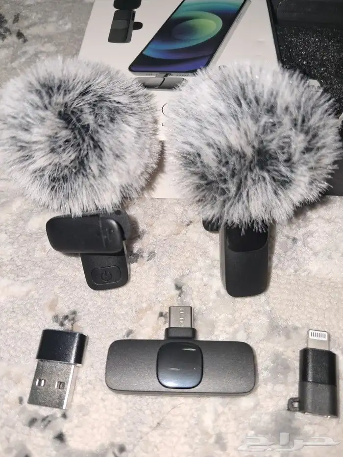 ميكروفون لاسلكي لافالير للموبايل USB نوع C للبيع جديد بكرتون 3