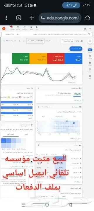 حساب جوجل اعلانات للبيع 1700 0