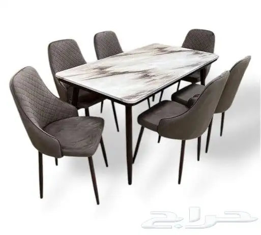 طاولات خشب ماليزي سيراميك رخام استيل 27