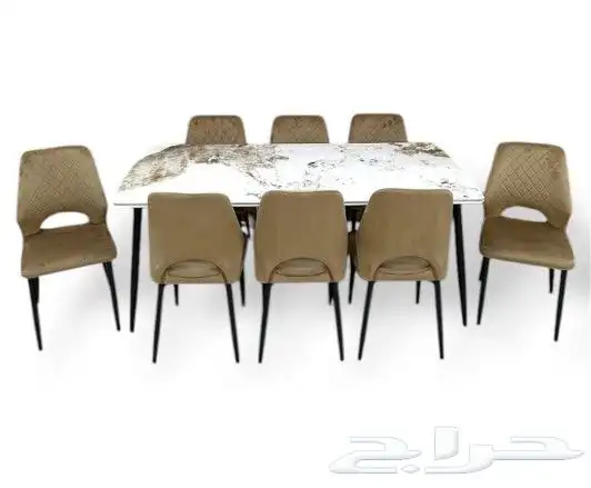 طاولات خشب ماليزي سيراميك رخام استيل 24