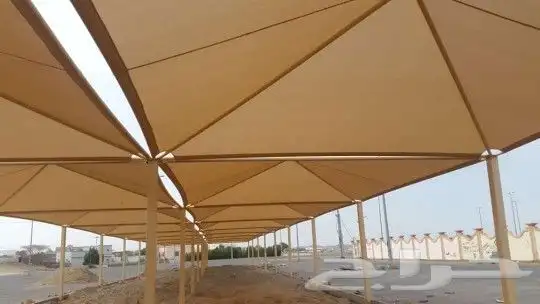 مظلات سيارات مظلات احواش تغطية مستودعات سواتر 12