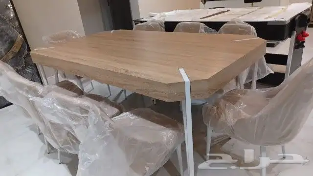 طاولات خشب ماليزي سيراميك رخام استيل 18