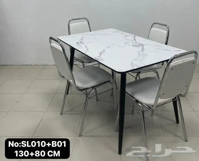 طاولات خشب ماليزي سيراميك رخام استيل 19