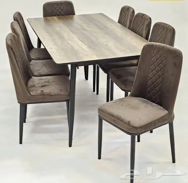 طاولات خشب ماليزي سيراميك رخام استيل 22