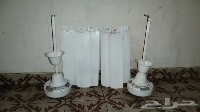 مروحتين سقف و مروحة جدارية كهرباء 110 2