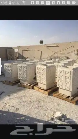 حواجز خرسانيه وزينة حدائق مناهيل مصدات قواعد اناره 5