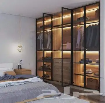 تفصيل مطابخ خشب ودواليب ملابس ومطابخ صاج والمنيوم ورخام 8