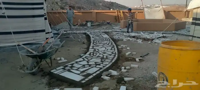 ببلط حجر الرياض ممرات 9