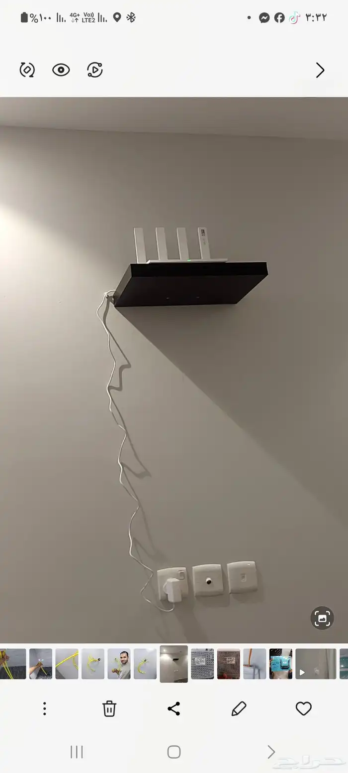 فنى شبكات انترنت وبرامجه انتينا سحب كابل التلفون ومد كابل نت 4