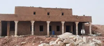 لشغل اثراث الطين القديمه بنيان وتليوس واسقف خشب اثل وجريد نخ 0
