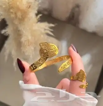 مطليات ذهب اسوارة مع خاتم 3