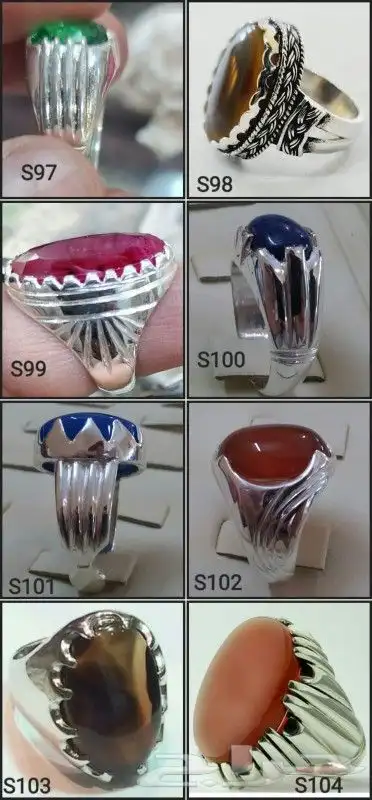 تفصيل خواتم فضه محابس 925 9