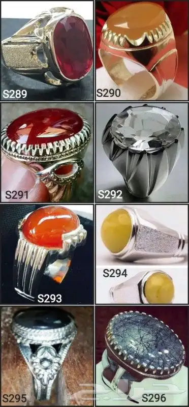 تفصيل خواتم فضه محابس 925 5