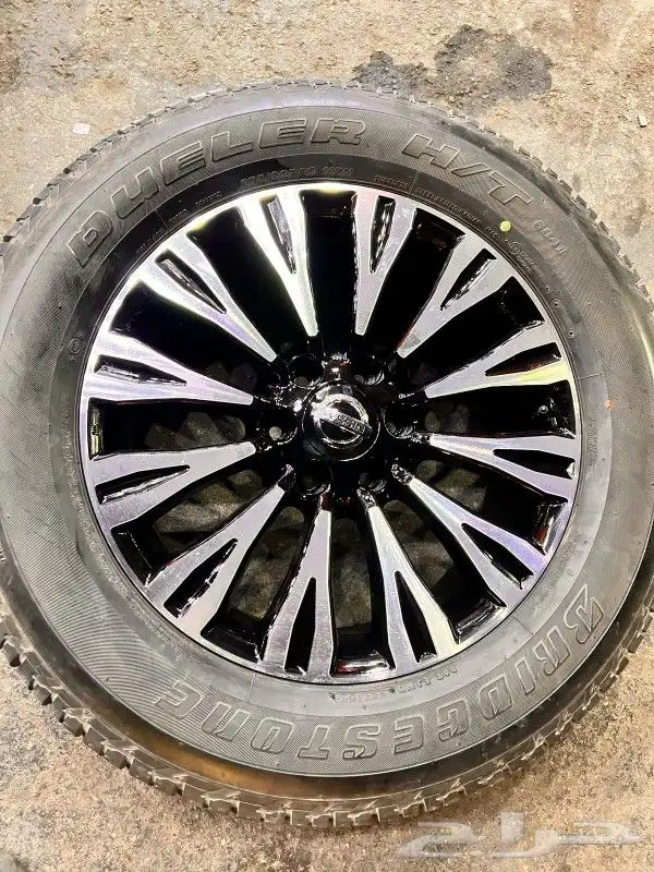 جنوط بلاتنيوم اصلي وكاله مع كفرات برجستون 275.60.20 اصلي 9