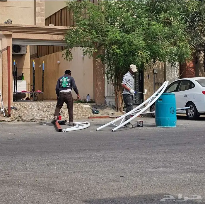 حداد تركيب مظلات سيارات وسواتر الشرقيه 0