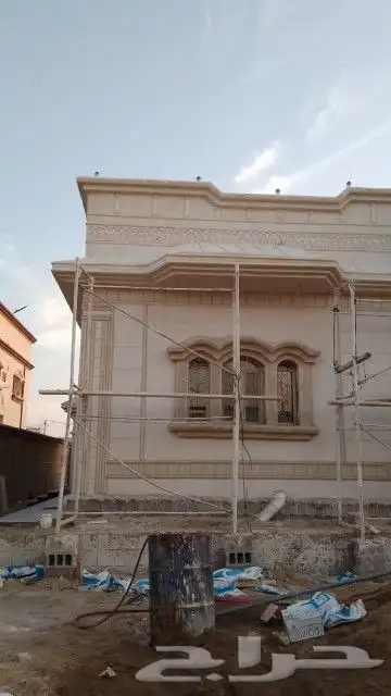 ديكورات واجهات حجر كسر رخام لياسه ملونه 2