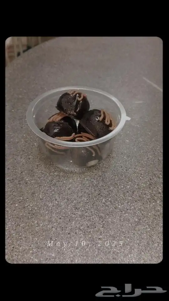 كرات بروتين بالعسل والشوكلت الدارك 1