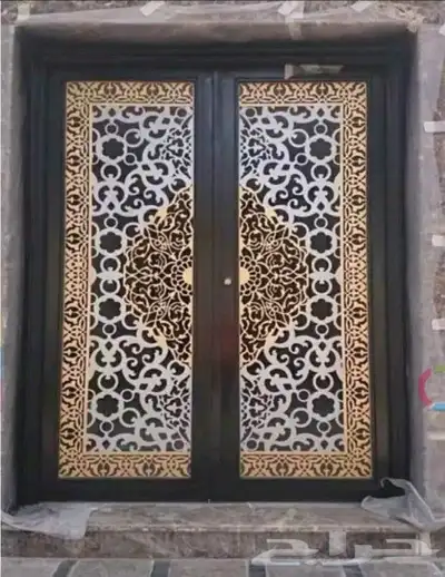 صبغ ابواب حديد و خشب .دهان بيبان في الموقع رش بويا 8