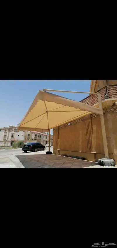 مضلات حديثه مظلات وسواتر وبرجولات عشب صناعي بديل خشب خارجي س 1