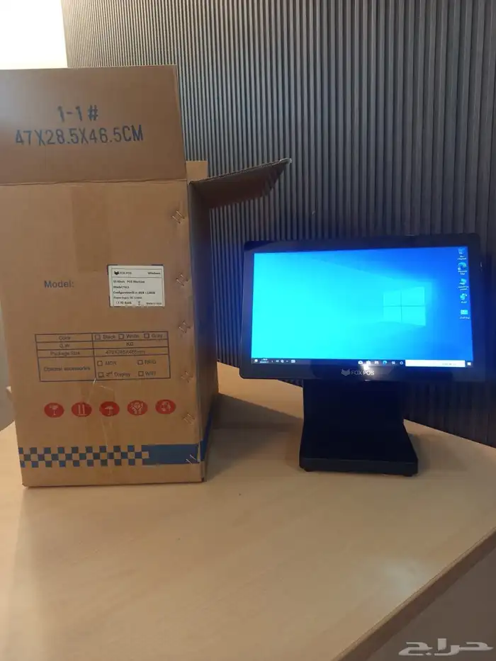 جهاز نقاط بيع وطابعه حراريه ودرج نقود وبرنامج محاسبة كاشير 0