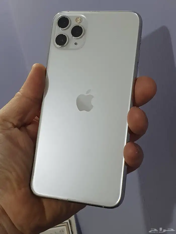 ايفون 11 بروماكس 256 سيلفر بطاريه 92 9