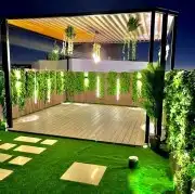 تنسيق حدائق عشب صناعي شلالات مظلات ديكورات 5