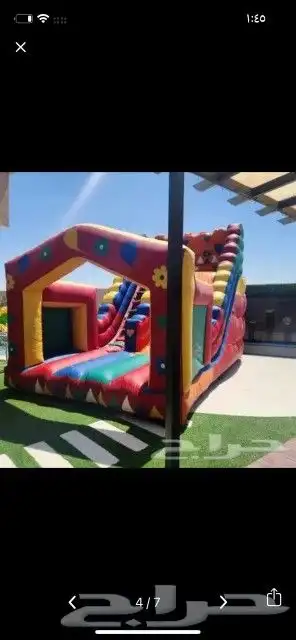 ايجار يومي ملعب صابوني زحليق نطيطات 3