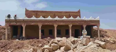 اعمال تراث القديمه بناء وتليوس طين اسقف خشب اثل وجريد نخل 9