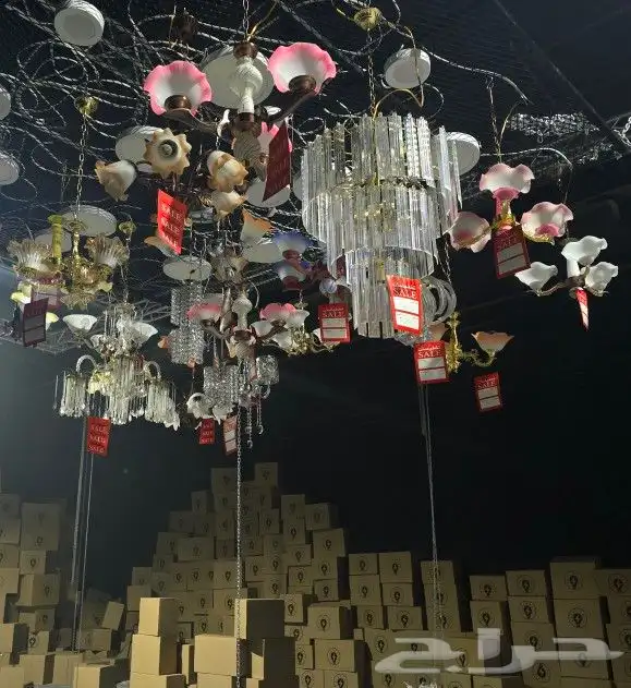 نجف أو ثريا نظيفه جدا 12 حبات على السوم 6