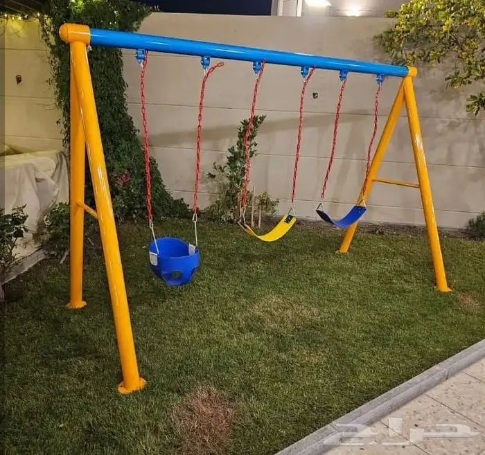 العاب اطفال مرجيحه ثنائية مراجيح ثلاثيه تناسب كل مكان 7