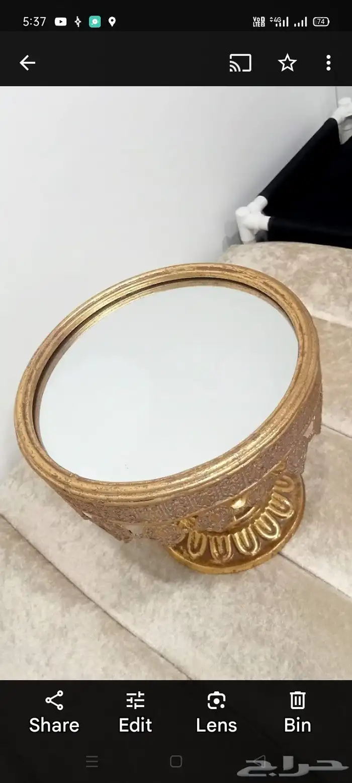 حامل كيك معدني ذهبي 2