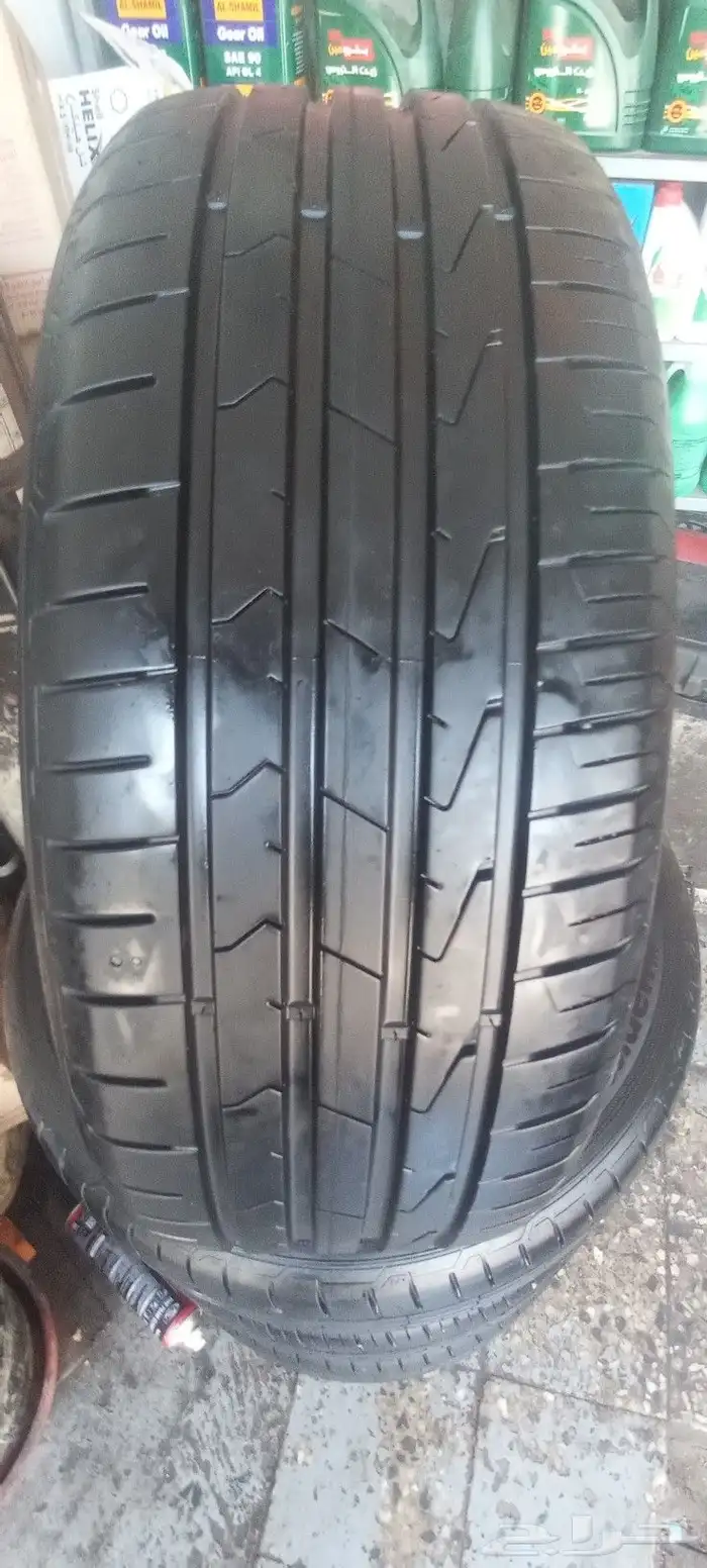 كفرات هنكوك شبه جديد يركب على فرد ترس 1