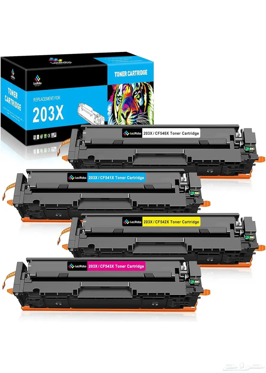 خراطيش حبر 203x cf540x لطابعة اتش بي 203x 203a cf540x cf540a 0