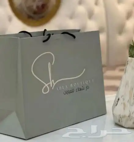 أكياس ورقية أكياس عبايات بكج عبايات مطبعة 5