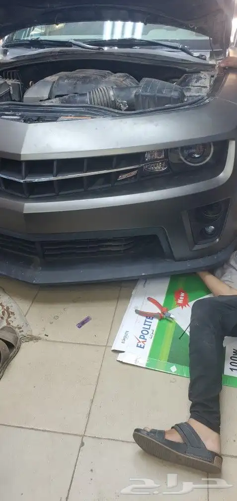 تغيير شمعات كمارو رياضيه مع زنون اصلي مع صدام 2015 1