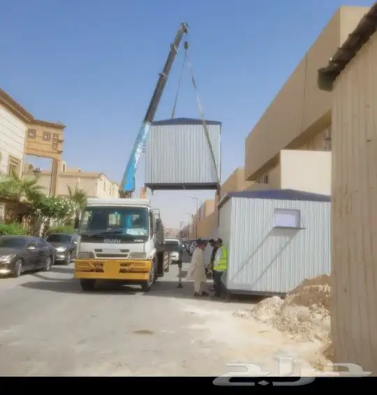 كرين ونش نقل بركسات غرف جاهزه غرفة حارس دورات مياه جاهزه 1