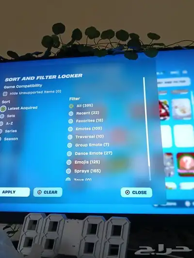 حساب فورتنايت للبيع فيه 108 سكنات واكسات 145 ورقصات كامله300 8